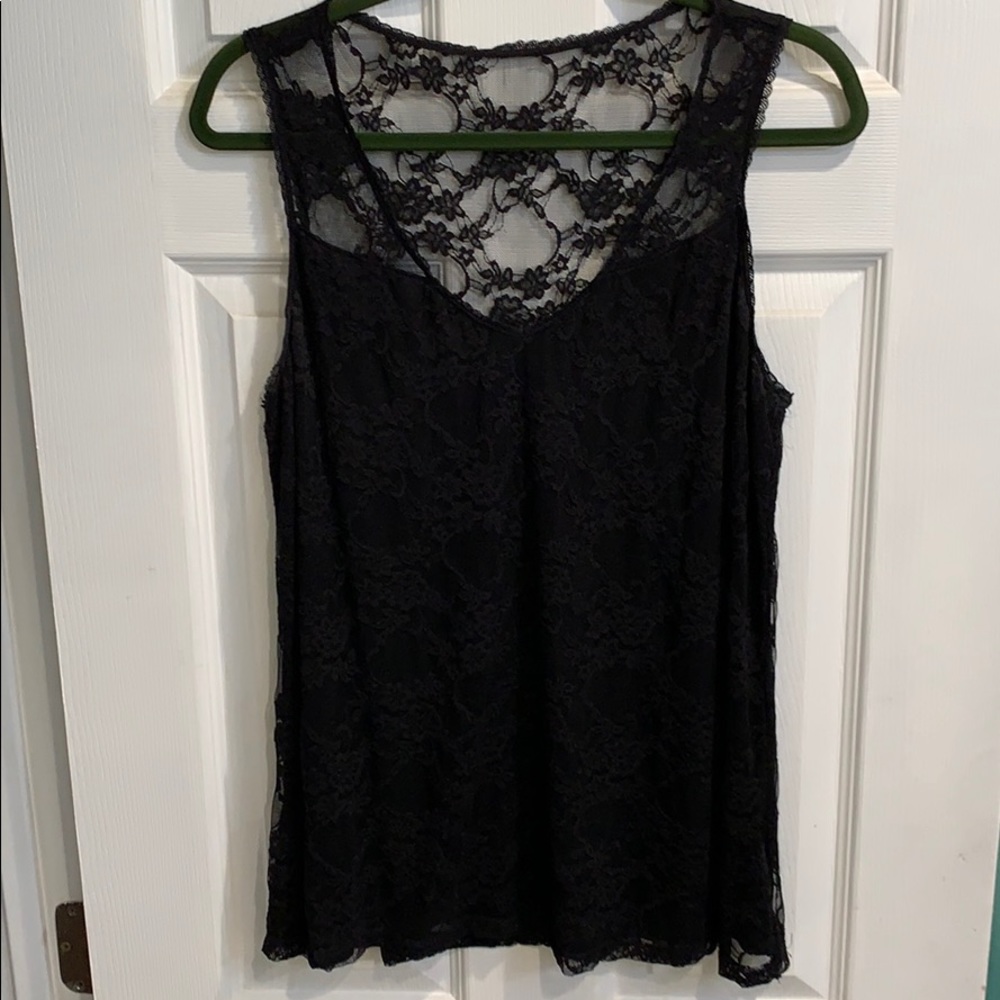 Lace racer back